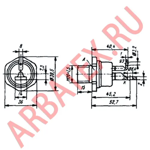 Т15-80-12 тиристор фото 3