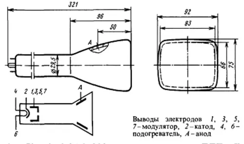 11ЛМ5И трубка электронно-лучевая фото 3